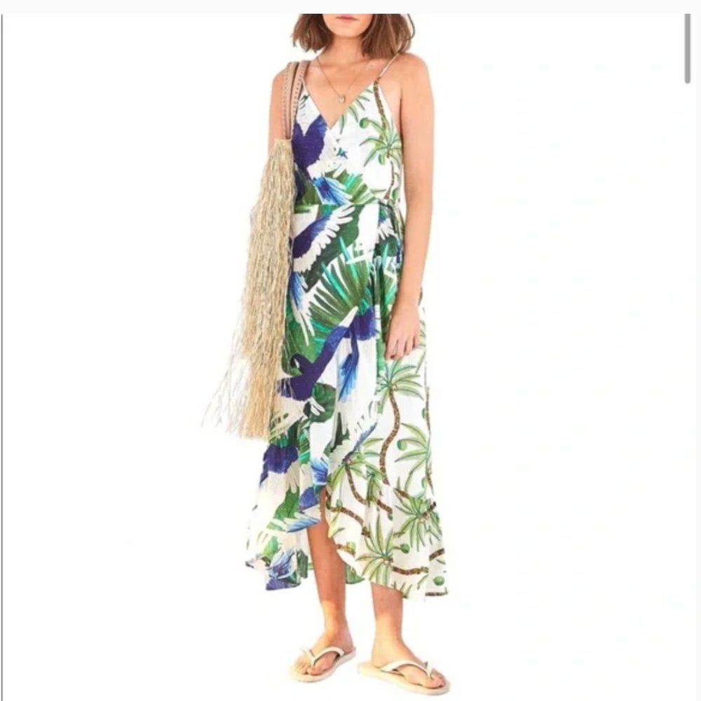 NWOT Farm Rio MIXED PALM WRAP